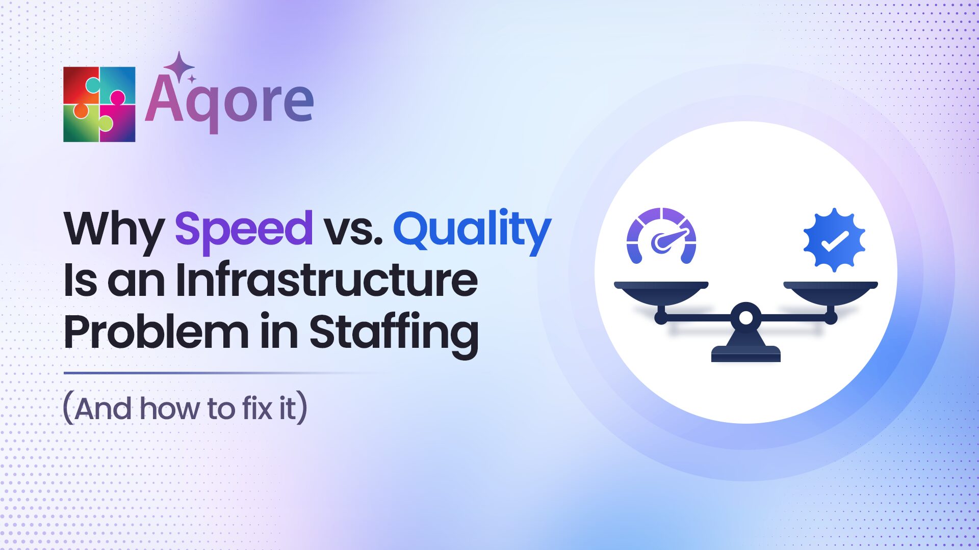 Speed vs Quality